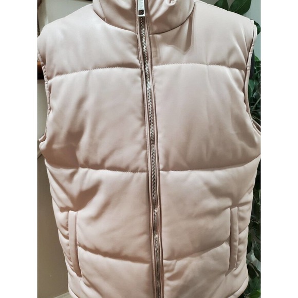 Boohoo Man Mens Beige Sleeveless Pockets Full Zipper Casual Vest Size Large - Picture 5 of 16